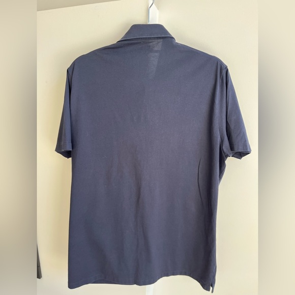 Navy Uniqlo short sleeve button up - Picture 2 of 2